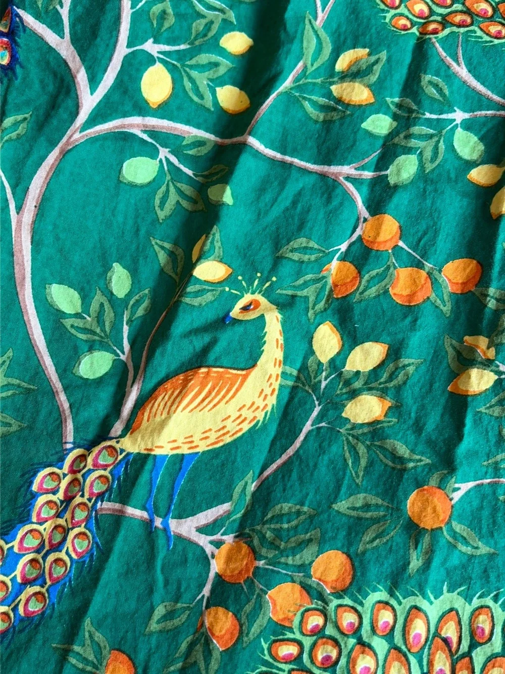 Denise Rae Fearless Peacock Pajama Set – Green | Size M